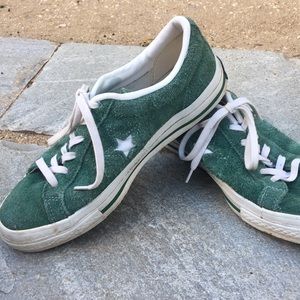 Converse Shoes - Green Converse One Stars, size 8 Converse Shoes - Green Converse One Stars, size 8